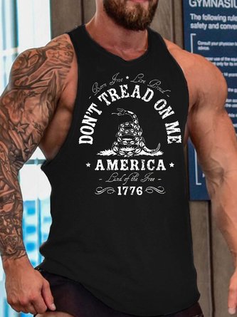 letter men’s Basics Tank Top