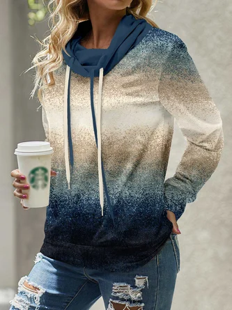 Casual Ombre Loose Sweatshirt