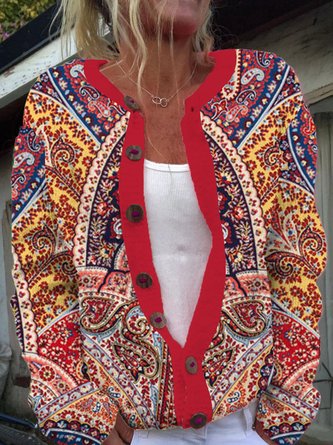 Buttoned Vintage Others Loose Cardigan