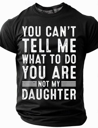 Men's Father's Day Funny Slang Short Sleeve T-shirt