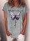 Imagine All The People Living Life In Peace Butterfly Women‘s Short Sleeve T-Shirt