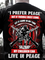 I Prefer Peace But If Trouble Must Come Let It Come In My Time So That My Children Can Live In Peace Veteran Crew Neck Casual T-Shirt