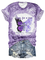 Women's Alzheimer's Purple Floral Print T-Shirt