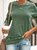 Round Neck Long Sleeve Casual Cotton-Blend Shirt & Top