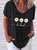 Be Kind Flower Daisy V Neck Boho Floral Short sleeve Top