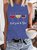 Red Wine Blue Independence Day Patriotic Tank Top