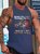 American flag Veteran Soldier Crew Neck Casual Tank Top