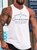 American flag brave men’s Text Letters Casual Tank Top