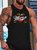 Men Sea Eagles Printing Loose Crew Neck Basics Tank Top