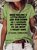 Womens I Have Kids Funny Letter Printed  Casual Short Sleeve  T-Shirt