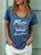 Mimi Because I'm Too Cool To Be Called Grandma V Neck Short Sleeve T-shirt
