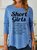 Womens Funny Short Girl Casual Crew Neck Top