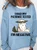 Womens I Had My Patience Tested I'm Negative Cat Funny Sarcasm Casual Sweatshirt