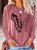 Women's Butterfly Letters Casual Top