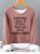 Women's Funny Casual Crew Neck Sweatshirt