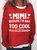 Women's MIMI Because I'M Way Too Cool To Be Called Grandma Funny Text Letters Loose Simple Sweatshirt