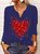 Casual Loose Heart/Cordate T-Shirt