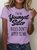 Women's youngest sister Funny Letters Casual Crew Neck T-Shirt