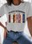 Women's I'm With The Banned Library For Book Lovers Funny Graphic Printing Text Letters Casual Cotton Loose T-Shirt