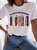 Women's I'm With The Banned Library For Book Lovers Funny Graphic Printing Text Letters Casual Cotton Loose T-Shirt