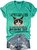 Women's Funny Qoute  Grumpy Cat Crew Neck Loose Casual T-Shirt