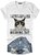 Women's Funny Qoute  Grumpy Cat Crew Neck Loose Casual T-Shirt