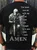 Men's The Devil Saw Me With My Head Down I Said Amen Funny Graphic Printing Casual Text Letters Cotton T-Shirt