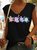 Women's Turtles Sea Beach summer print V Neck Casual Tank Top