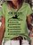 Women's Funny Cat Rules Graphic Printing Cotton-Blend Cat Casual Crew Neck T-Shirt