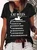 Women's Funny Cat Rules Graphic Printing Cotton-Blend Cat Casual Crew Neck T-Shirt