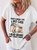 Women's I Pet Cats I Read Books And I Forget Things Crew Neck Casual T-Shirt