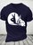 Men's Funny Rabbit Ok Graphic Printing Crew Neck Cotton Loose Casual T-Shirt
