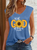 Women's Bible Verse With God All Things Are Possible V Neck Simple Tank Top