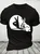 Men's Funny Rabbit Ok Graphic Printing Crew Neck Cotton Loose Casual T-Shirt