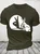 Men's Funny Rabbit Ok Graphic Printing Crew Neck Cotton Loose Casual T-Shirt