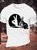 Men's Funny Rabbit Ok Graphic Printing Crew Neck Cotton Loose Casual T-Shirt