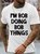 Men's Funny I Am Bob Doing Bob Things Graphic Printing Loose Crew Neck Cotton Casual T-Shirt