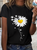 Women's Daisy You Are My Sunshine Special Lovely Dog Simple Loose T-Shirt