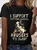 Women's I Support Putting Animal Abusers To Sleep Cotton Crew Neck Loose Simple T-Shirt