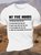 Womens Cotton My Five Mood Letters Crew Neck Casual T-Shirt