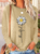 Women's Thankful Daisy Crew Neck Casual Daisy Long Sleeve Shirt