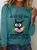 Cat The Reason I'm Old And Wise Is Because God Protected Me Crew Neck Casual Shirt