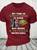 Cotton My Time In Uniform Is Over But Being A Veteran Never Ends Casual Loose Text Letters T-Shirt