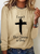 Women's Casual I Can'T But I Know A Guy Printed Casual Long Sleeve Shirt