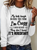 My Kids Laugh Because They Think I’m Crazy They Don’t Know It’s Hereditary Casual Cotton-Blend Long Sleeve Shirt