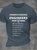 Men's Text Letters Casual Crew Neck Loose T-Shirt