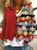 V Neck Knitted Casual Floral Cardigan