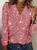 Casual V Neck Glitter Loose T-Shirt