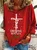 Christmas Begins With Christ Snowman Print Casual Sweatshirt