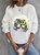 Bird Crew Neck Casual Sweatshirt